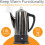 Electric Coffee Percolator / 1.8L Stainless Steel Filter Coffee Machine / 30-45 Minute Keep Warm Functionality 4