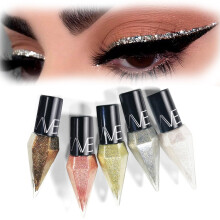 Glitter Liquid Eyeliner Set Waterproof Long Lasting Metallic Shimmer 5 Colors Diamond Finish