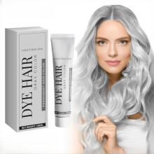 Silver Gray Hair Dye Ammonia Vegan with Up to 100% Gray Coverage LongLasting Color for Women and Men