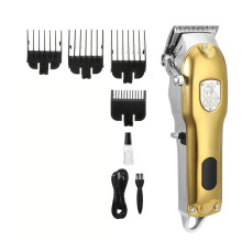 Hair Clippers for Men Golden Cordless with Speed Motor Adjustable Taper Lever Long Battery