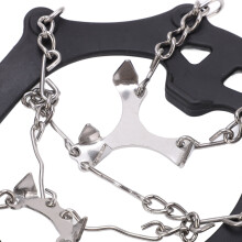 Steigeisen für Schuhe 12 Zähne L Schwarz