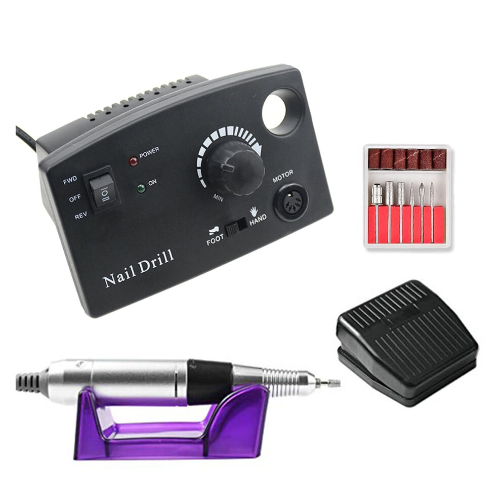 Electric Nail Drill Machine 35000RPM Professional Nail File for Manicure Pedicure Acrylic Gel Nails