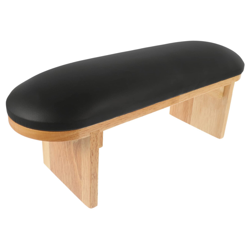 Nail Arm Rest with Comfortable Leather Surface, Stable Hand Support for Salon and Home Manicure
