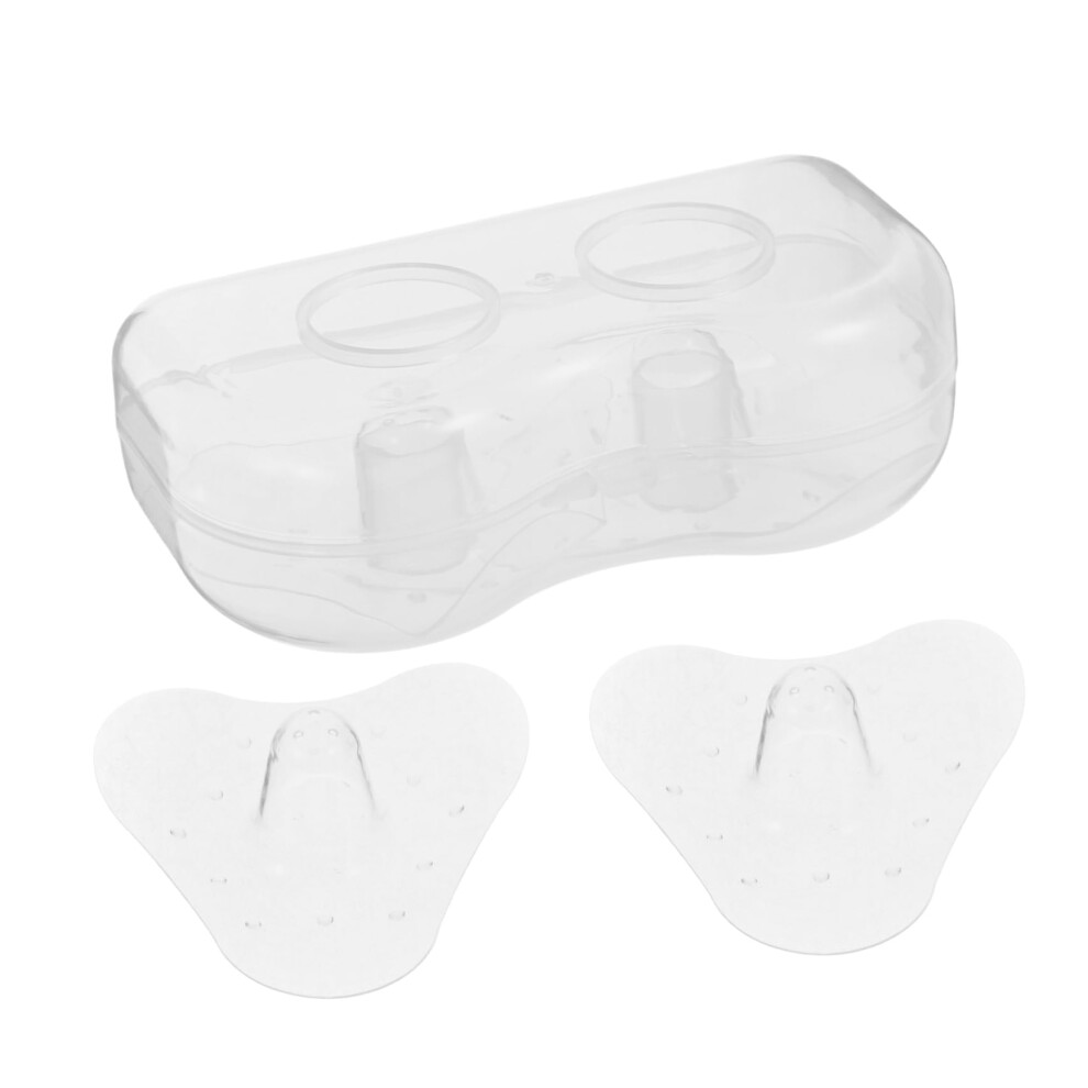 Soft Silicone Breastfeeding Nipple Shield with Case, Transparent Protector for Nursing Moms