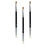 3Pcs Double Head Concealer Brush Set for Precise Makeup with Long Handle and Soft Bristles 1