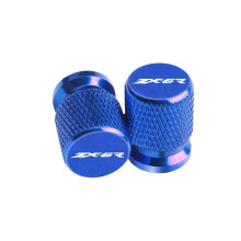 Blue CNC Aluminum Motorcycle Valve Stem Caps for Kawasaki ZX6R 20092025 Wheel Accessories