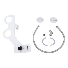 Feminine & Rear Wash Bidet Toilet Attachment Ultra Slim Dual Nozzle Non Electric Self Cleaning Adjustable Pressure G1/2Fitting Easy Setup