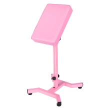 Pink Adjustable Tattoo Arm Rest Stand with 360 Panel, Cushioned Pad and Stable FourCorner Base