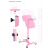 Pink Adjustable Tattoo Arm Rest Stand with 360 Panel, Cushioned Pad and Stable FourCorner Base 4