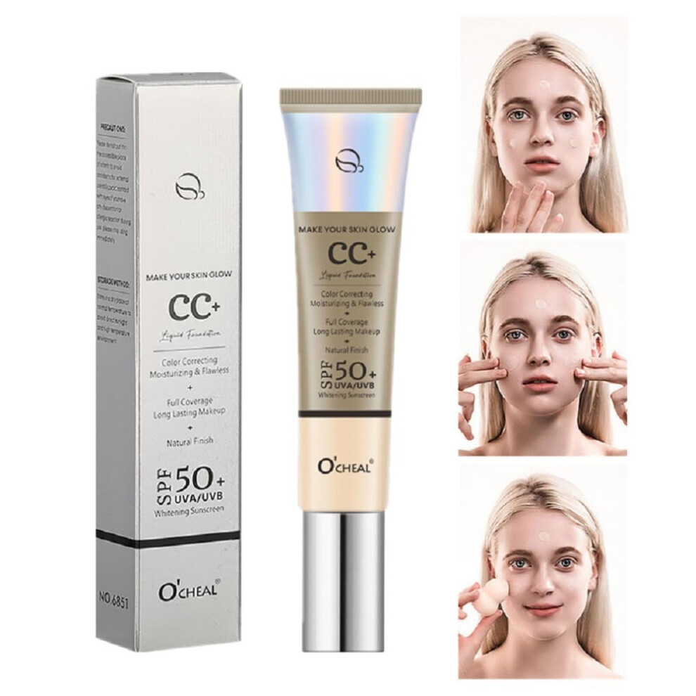 Cream Moisturizing Cc Spf20 With Buildable Natural Coverage And Hydrating Concealer Foundation 30G