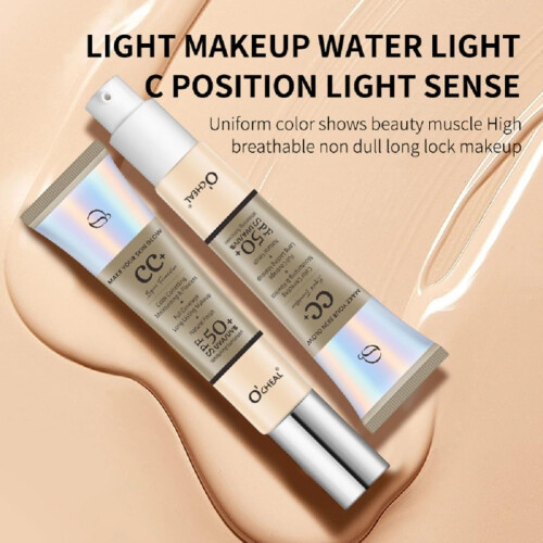 Moisturizing CC Cream SPF20 with Buildable Natural Coverage and Hydrating Concealer Foundation 30g 2