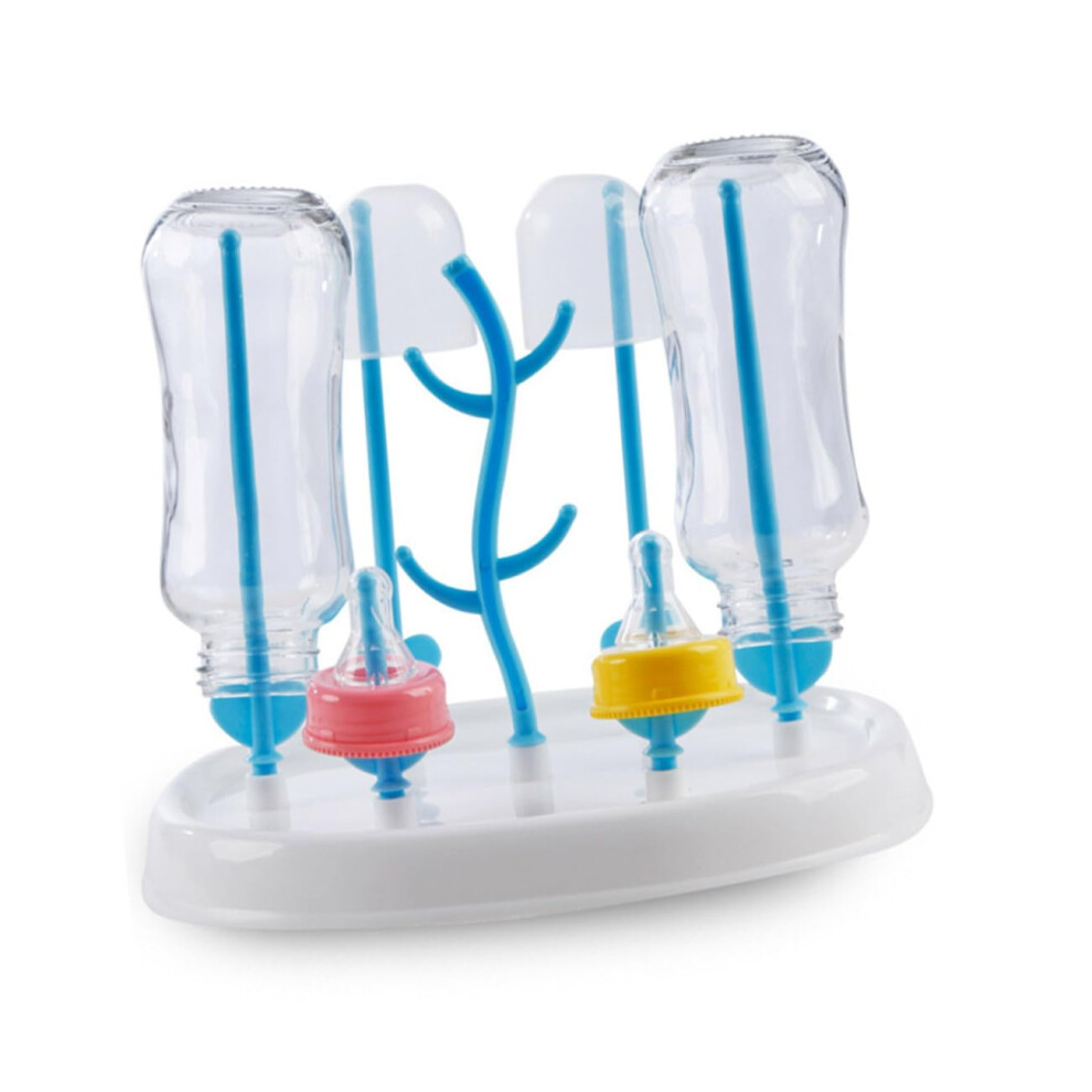 Detachable Baby Bottle Drying Rack with Upright Fast Drainage and Multiuse Countertop Storage