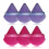 Triangle Powder Puff Makeup Sponge Set, Soft DualUse, Washable Reusable for Face 3