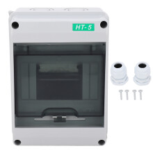 Wall Mount Circuit Breaker Distribution Protection Box IP65Waterproof Transparent Cover Durable Material Easy Installation Flame Retardant Wide