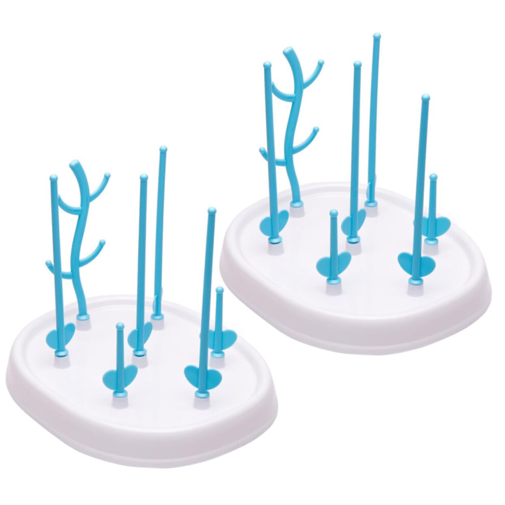 Baby Bottle Drying Rack Detachable TreeShaped Stand with Draining Board for Countertop Storage