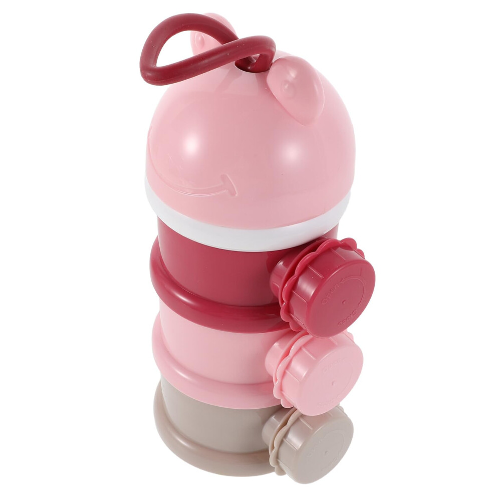 Baby Formula Dispenser with Airtight Moisture Protection, Stackable 3Layer Travel Powder Container