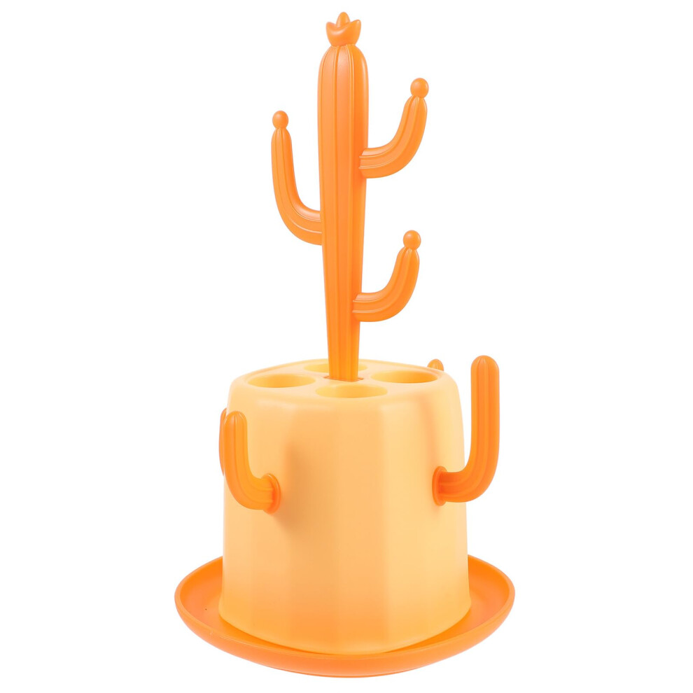 Cactus Shaped Bottle Drying Rack with Detachable Drainer, SpaceSaving Baby Bottle Dryer Stand