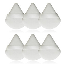 4/6/15Pcs Soft Washable Triangle Powder Puff with Strap Grip for Face Makeup Wet Dry Use