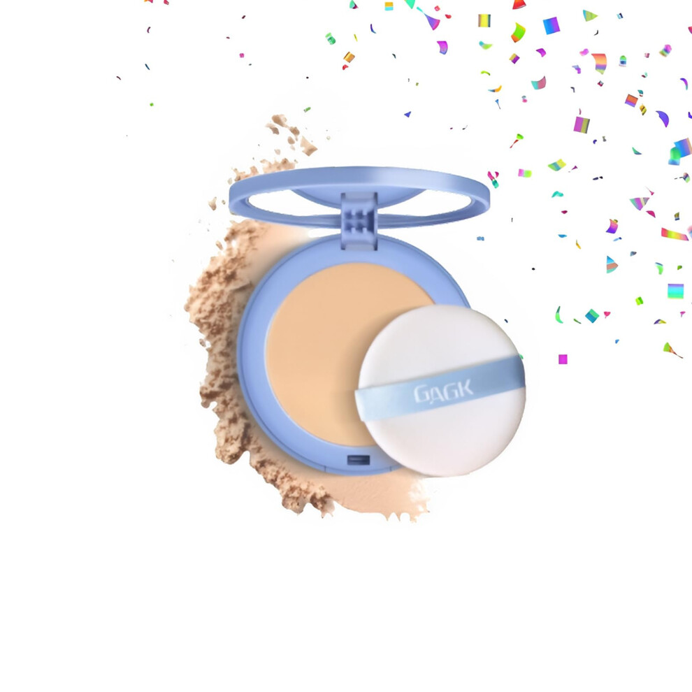 Beige Matte Pressed Powder With Longlasting Oil Control Waterproof Flawless Finish Compact (Shade 2)