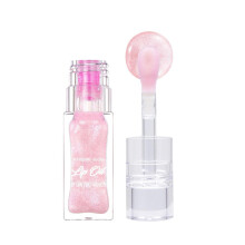 Color Changing Moisturizing Lip Oil with Magic Big Brush, Long Lasting Non Sticky Shimmery Gloss 1pcs