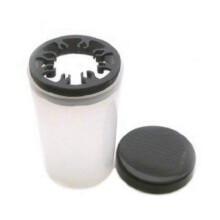 Nail Art Brush Holder with Cleanser Bottle for UV Gel Polish Remover and Quick Brush Cleaning
