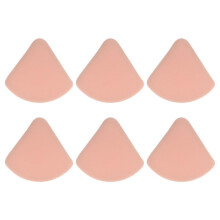 6pcs Mini Makeup Sponge Triangle Puff for Foundation and Concealer Wet Dry Use Seamless Coverage
