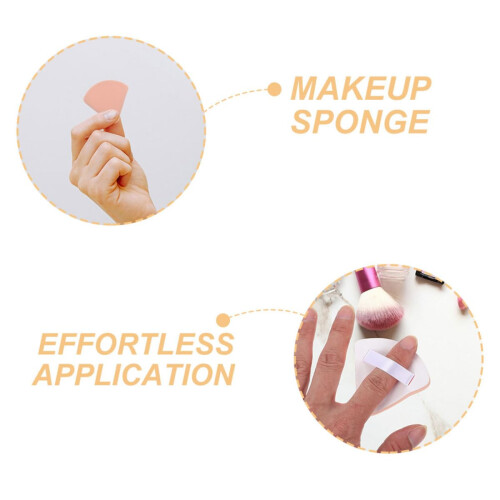 6pcs Mini Makeup Sponge Triangle Puff for Foundation and Concealer Wet Dry Use Seamless Coverage 1