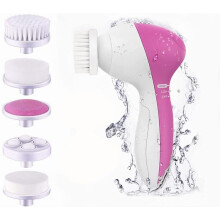5 in 1 Electric Facial Cleansing Brush with Massager, Deep Cleansing and Gentle Exfoliation for All Skin Types