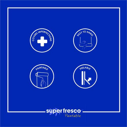 Superfresco Single Lining Wallpaper White 1000 High Grade Paintable 2
