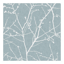 Superfresco Easy Innocence Branch Duck Egg Metallic Wallpaper