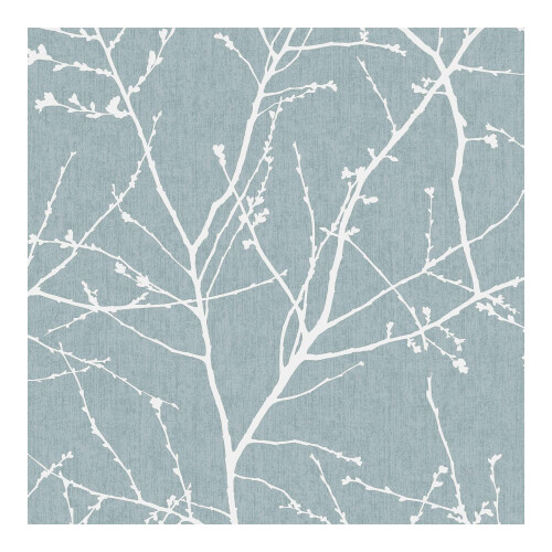 Superfresco Easy Superfresco Easy Innocence Branch Duck Egg Metallic Wallpaper