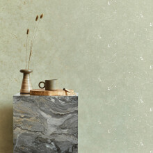 Superfresco Easy Gilded Plaster Sage Silver Textured Wallpaper