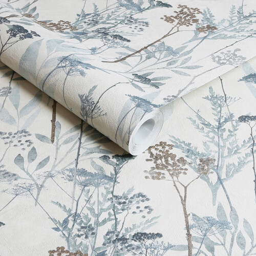 Superfresco Easy Superfresco Easy Solstice Pale Blue Floral Wallpaper 1
