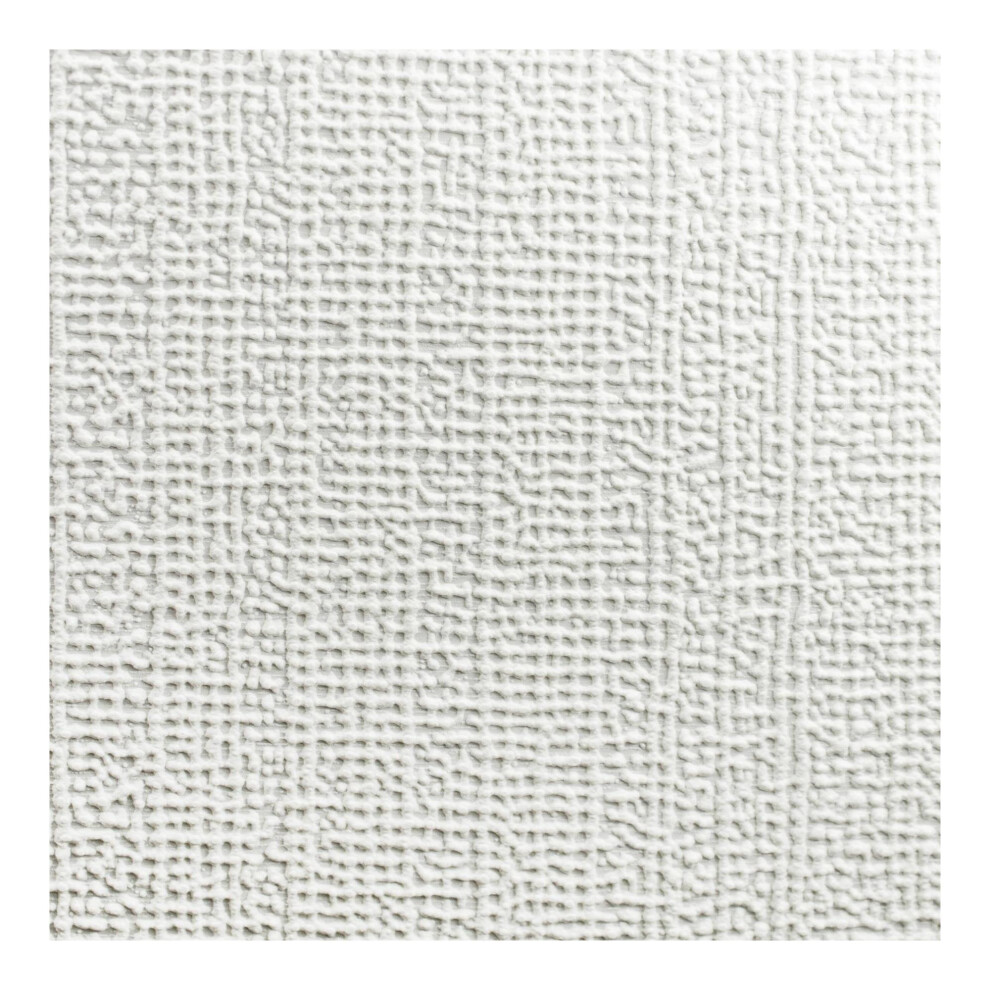 Superfresco Paintable Linen Textured White Durable Wallpaper 5011655007462