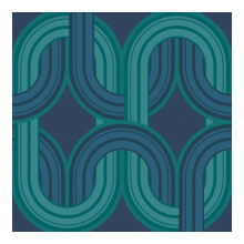 Envy In the Loop Electric Blue Wallpaper