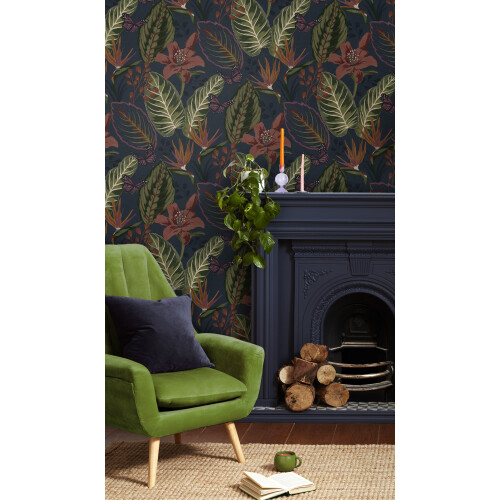 ENVY Envy Eden Floral Wallpaper | Night
