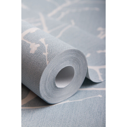 Superfresco Easy Superfresco Easy Innocence Branch Duck Egg Metallic Wallpaper 1