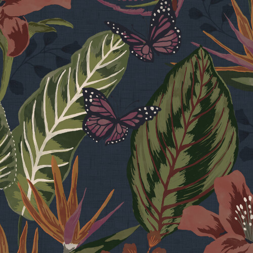 ENVY Envy Eden Floral Wallpaper | Night 2