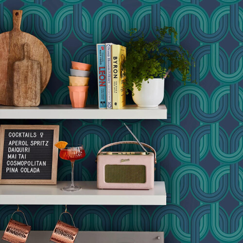 ENVY Envy In the Loop Electric Blue Wallpaper 2