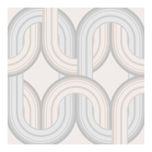 Envy In The Loop Hazy Day Grey Geometric Wallpaper