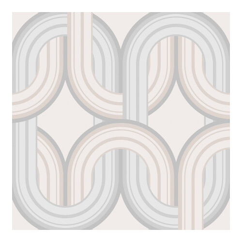 ENVY Envy In The Loop Hazy Day Grey Geometric Wallpaper