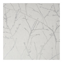 Superfresco Easy Innocence Branch White Mica & Silver Metallic Wallpaper