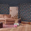 Cath Kidston Painted Kingdom Navy Floral Wallpaper 4