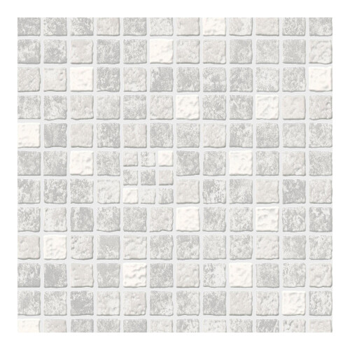 Contour Earthen Tile Effect Kitchen & Bathroom Grey/White Washable Wallpaper
