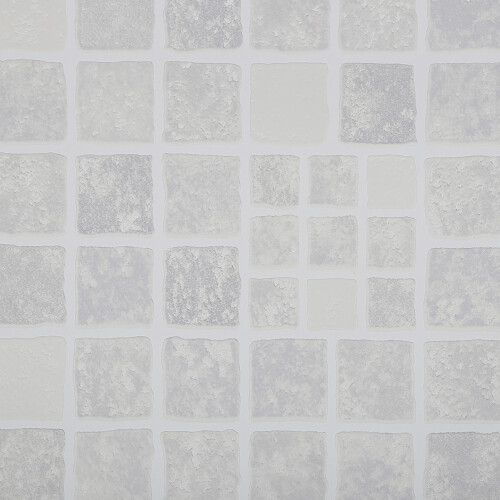 Contour Earthen Tile Effect Kitchen & Bathroom Grey/White Washable Wallpaper 2