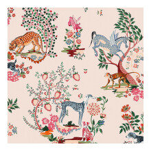 Cath Kidston Painted Kingdom Pink Floral Wallpaper