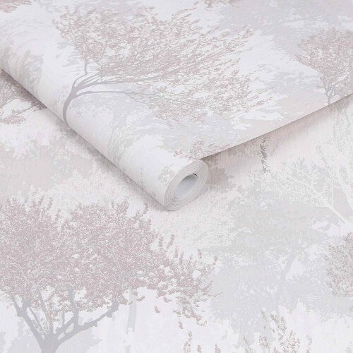 Superfresco Easy Superfresco Easy Birch Forest Mauve Wallpaper 1