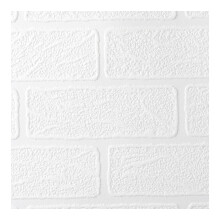 Superfresco Paintable Brick Effect Textured White Durable Wallpaper