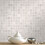 Contour Earthen Tile Effect Kitchen & Bathroom Grey/White Washable Wallpaper 4