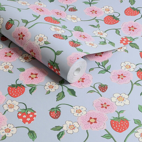 Cath Kidston Strawberry Summer Floral Wallpaper 1
